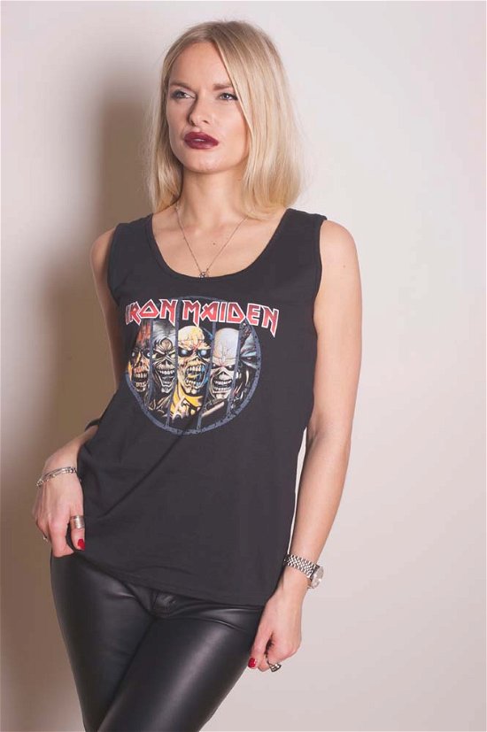 Iron Maiden Ladies Vest Tee: Evolution - Iron Maiden - Produtos - Global - Apparel - 5055295384392 - 