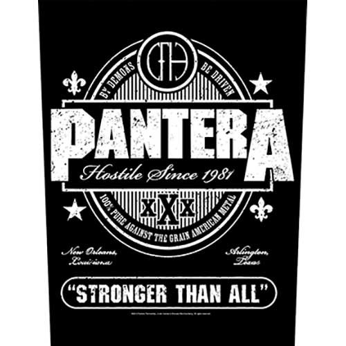Cover for Pantera · Pantera Back Patch: Stronger Than All (MERCH) [Black edition] (2020)