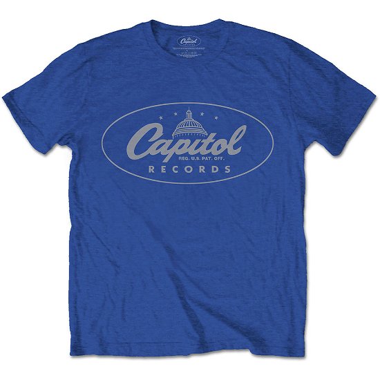 Cover for Capitol Records · Capitol Records Unisex T-Shirt: Logo (T-shirt) [size S] [Blue - Unisex edition]