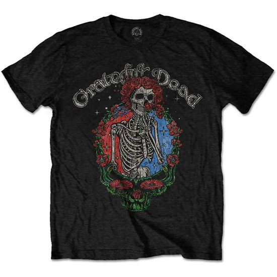 Grateful Dead Unisex T-Shirt: Floral Stealie - Grateful Dead - Fanituote -  - 5056561028392 - 