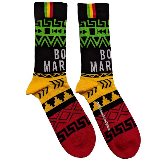 Bob Marley Unisex Ankle Socks: Press Play (UK Size 7 - 11) - Bob Marley - Merchandise -  - 5056561044392 - 
