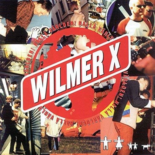 Cover for Wilmer X · Hallå Världen! (Red Vinyl) (LP) [Coloured edition] (2018)