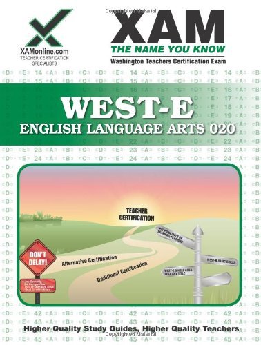 Cover for Sharon Wynne · West-e English Language Arts Teacher Certification Test Prep Study Guide (Xam West-e / Praxis Ii) (Paperback Book) (2009)