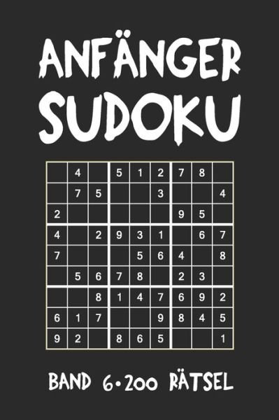 Cover for Tewebook Sudoku · Anfanger Sudoku Band 6 200 Ratsel (Paperback Book) (2019)