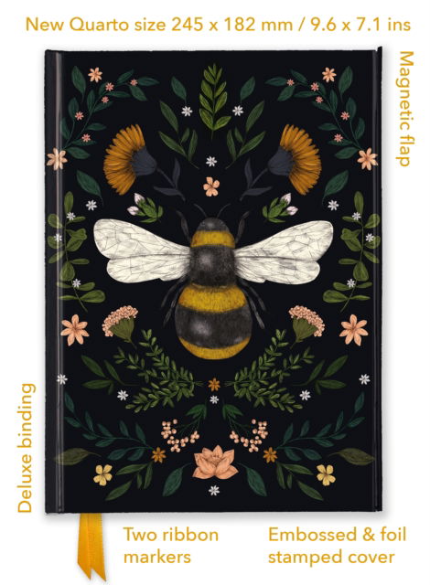 Jade Mosinski: Bee (Foiled Quarto Journal) - Flame Tree Quarto Notebook - - Books - Flame Tree Publishing - 9781835625392 - July 15, 2025