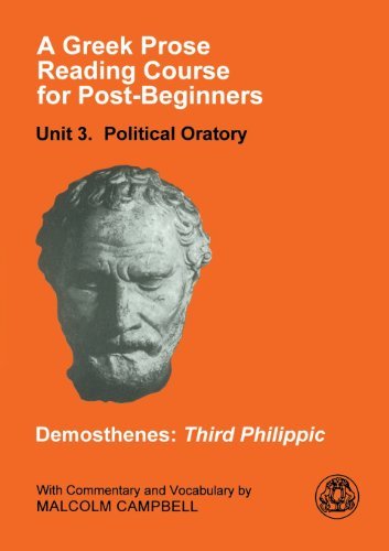 Cover for Demosthenes · A Greek Prose Course: Unit 3: Public Oratory (Paperback Book) (1998)
