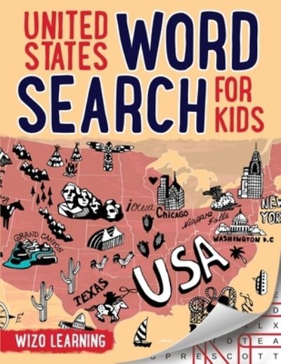 Cover for Wizo Learning · United States Word Search For Kids (Taschenbuch) (2021)