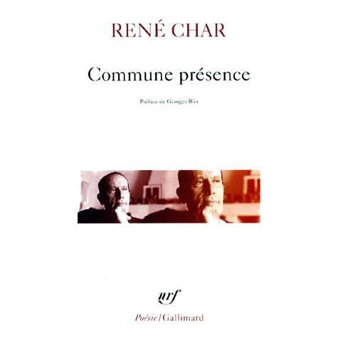 Cover for Rene Char · Commune Presence (Poesie / Gallimard) (French Edition) (Paperback Book) [French edition] (1998)