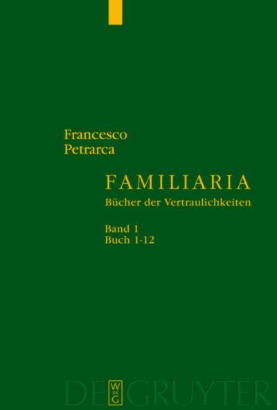 Cover for Francesco Petrarca · Familiaria (Innbunden bok) (2005)