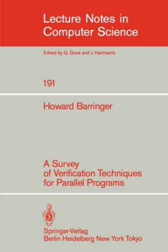 Cover for Howard Barringer · A Survey of Verification Techniques for Parallel Programs - Lecture Notes in Computer Science (Pocketbok) (1985)