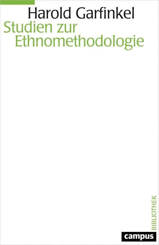 Cover for Garfinkel · Studien zur Ethnomethodologi (Bok)