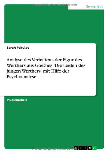 Cover for Pakulat · Analyse des Verhaltens der Figu (Book) [German edition] (2013)