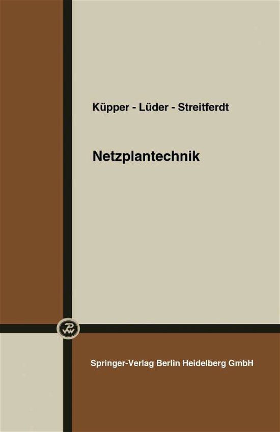 Cover for Xy Kupper · Netzplantechnik (Paperback Bog) [1975 edition] (1975)