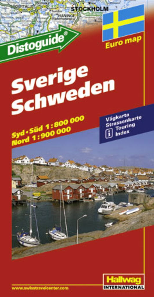 Cover for Hallwag · Sweden w/Distoguide (Book) [Folde ud bog] (2001)