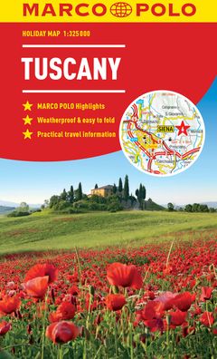 Tuscany Marco Polo Holiday Map - pocket size, easy fold Tuscany map - Marco Polo Holiday Maps - Marco Polo - Książki - MAIRDUMONT GmbH & Co. KG - 9783829770392 - 18 kwietnia 2021