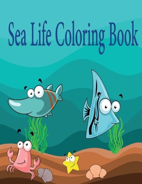 Cover for Ass Océan Coloring Book · Sea Life Coloring Book (Pocketbok) (2020)