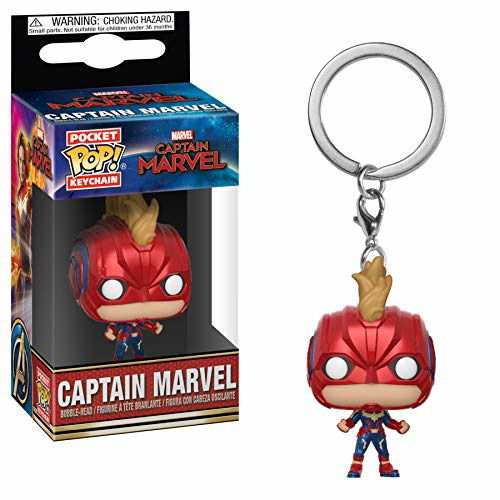 Cover for Keychain · MARVEL - Pocket Pop Keychains - Captain Marvel wit (Legetøj) (2019)