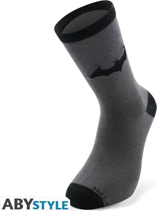 Cover for Dc Comics · DC COMICS - Socks - Black &amp; Grey - Batman (ACCESSORY)