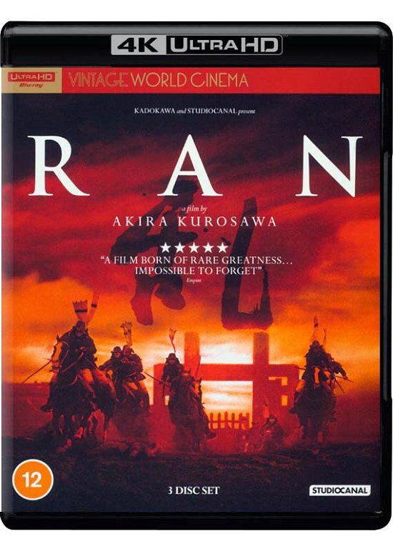 Cover for Ran · Ran (Vintage World Cinema) (Blu-ray) (2021)