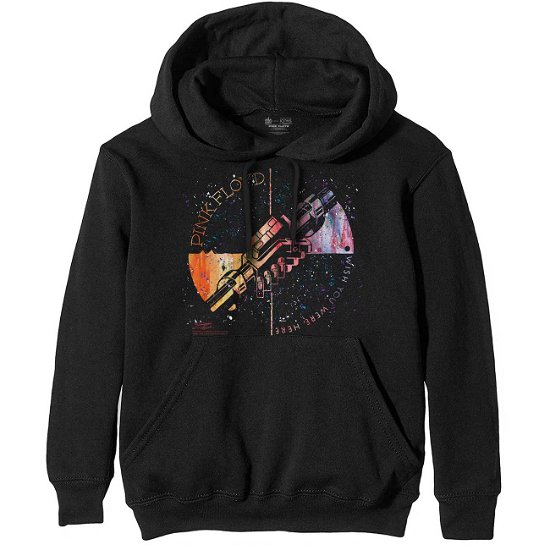 Pink Floyd Unisex Pullover Hoodie: Machine Greeting Orange - Pink Floyd - Merchandise - MERCHANDISE - 5056170645393 - December 30, 2019