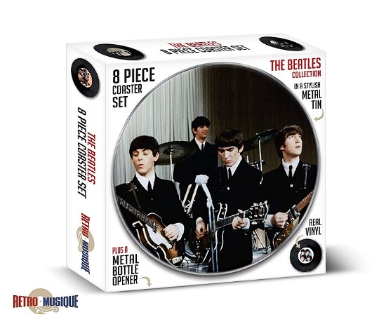 The Beatles 8pcs Coaster Tin Set - Music Protection - Produtos - RETRO MUSIQUE - 5060474054393 - 