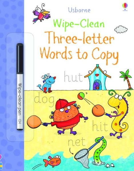Wipe-Clean Three-Letter Words to Copy - Wipe-Clean - Jane Bingham - Bøker - Usborne Publishing Ltd - 9781474968393 - 6. februar 2020