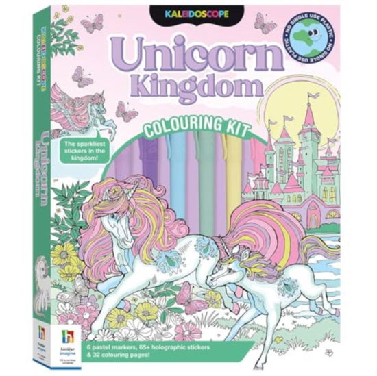 Cover for Hinkler Pty Ltd · Kaleidoscope Colouring Kit Pastel Unicorns and More - Unicorns (Book) (2023)