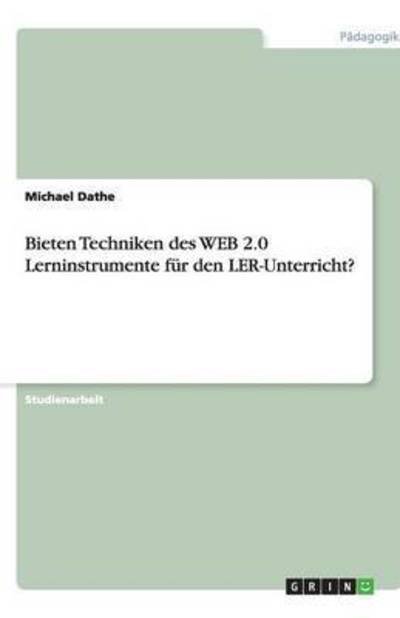 Cover for Dathe · Bieten Techniken des WEB 2.0 Lern (Bog)