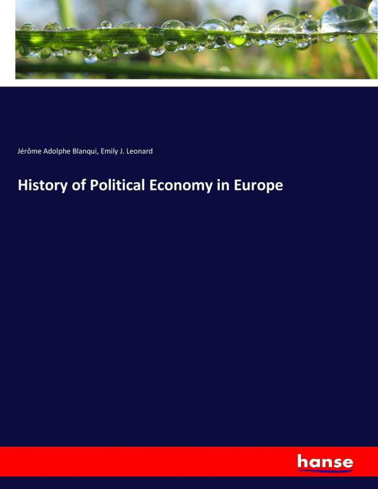 History of Political Economy in - Leonard - Bücher -  - 9783744645393 - 1. März 2017