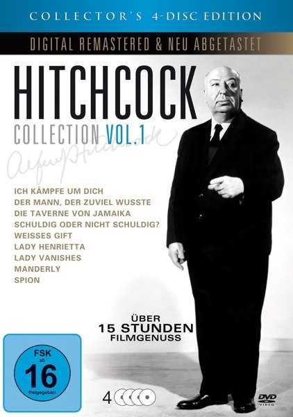 Cover for Alfred Hitchcock · A.Hitchcock Coll.Edition.4DVD.DV124898 (Bog) (2016)