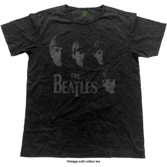 The Beatles Unisex Vintage T-Shirt: Vintage Faces - The Beatles - Produtos - Apple Corps - Apparel - 5055979992394 - 