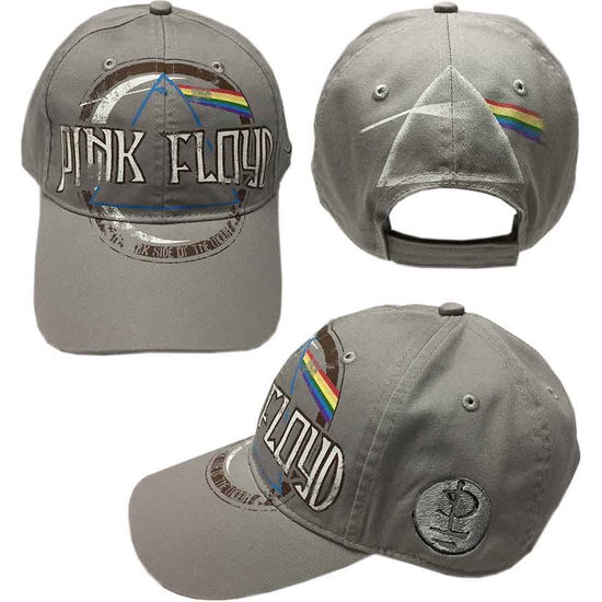 Pink Floyd Unisex Baseball Cap: Dark Side of the Moon Album Distressed (Grey) - Pink Floyd - Merchandise - ROCK OFF - 5056170648394 - 