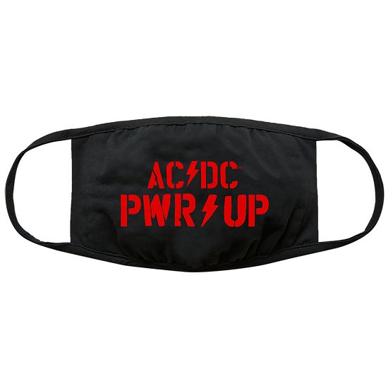 AC/DC Face Mask: PWR-UP Logo - AC/DC - Merchandise -  - 5056368652394 - 