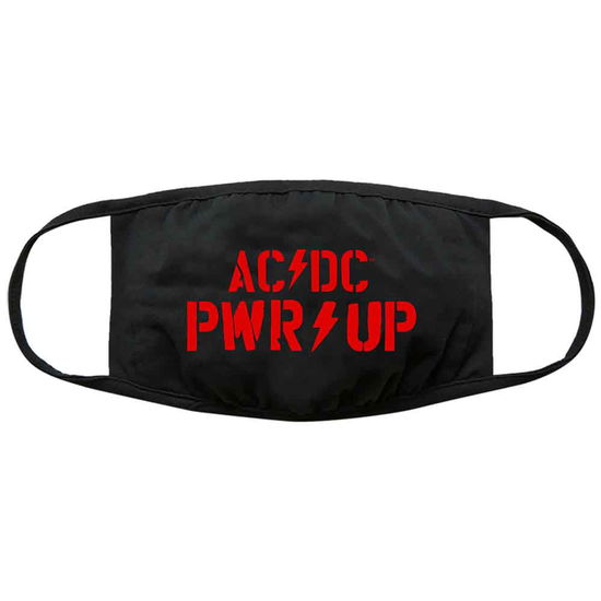 Cover for AC/DC · AC/DC Face Mask: PWR-UP Logo (Black) (MERCH) (2020)