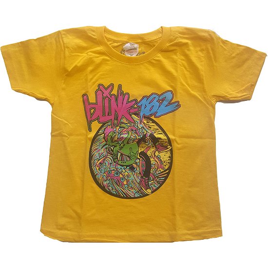 Cover for Blink-182 · Blink-182 Kids T-Shirt: Overboard Event (11-12 Years) (T-shirt) [size 11-12yrs] [Yellow - Kids edition]