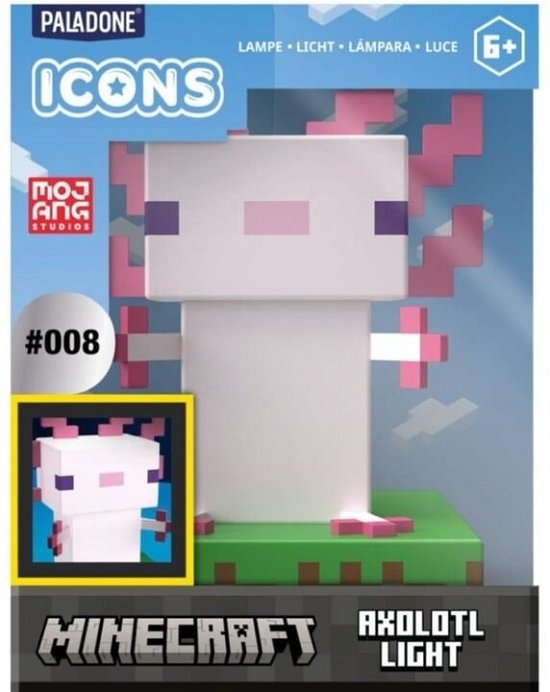 Cover for Minecraft · Minecraft Icon Lampe Axolotl (Leksaker) (2024)