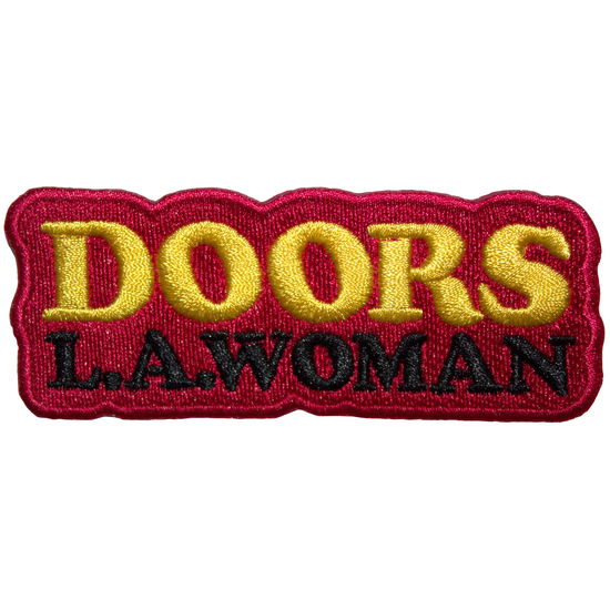 Cover for The Doors · The Doors Standard Patch: LA Woman Text Logo on Red (Red) (Patch) (2024)