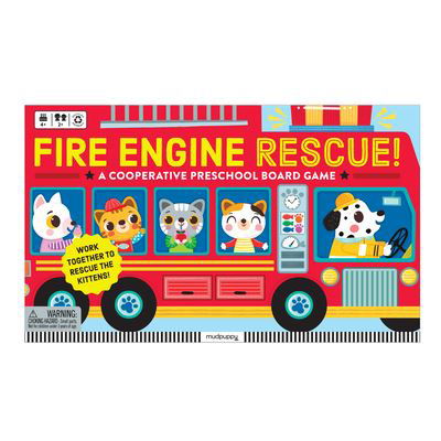 Fire Engine Rescue! Cooperative Board Game - Mudpuppy - Jogo de tabuleiro - Galison - 9780735380394 - 15 de fevereiro de 2024