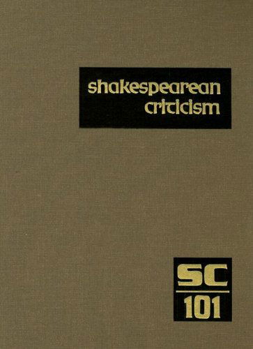 Cover for Michelle Lee · Shakespearean Criticism: Excerpts from the Criticism of William Shakespeare's Plays &amp; Poetry, from the First Published Appraisals to Current Evaluations (Shakespearean Criticism (Gale Res)) (Hardcover Book) (2007)