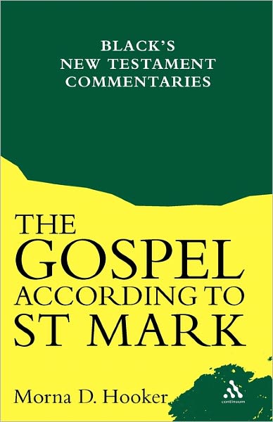 Cover for Morna D. Hooker · Gospel According To St. Mark - Black's New Testament Commentaries (Paperback Book) (2001)