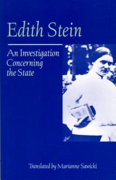 Cover for Edith Stein · An Investigation Concerning the State (Collected Works of Edith Stein) (Paperback Book) (2006)