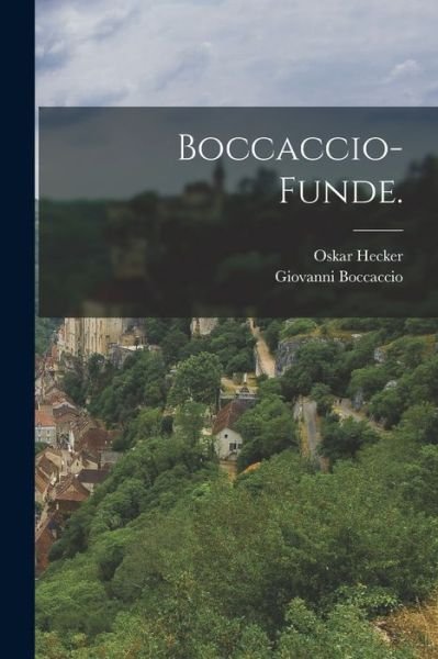 Cover for Oskar Hecker · Boccaccio-Funde (Book) (2022)