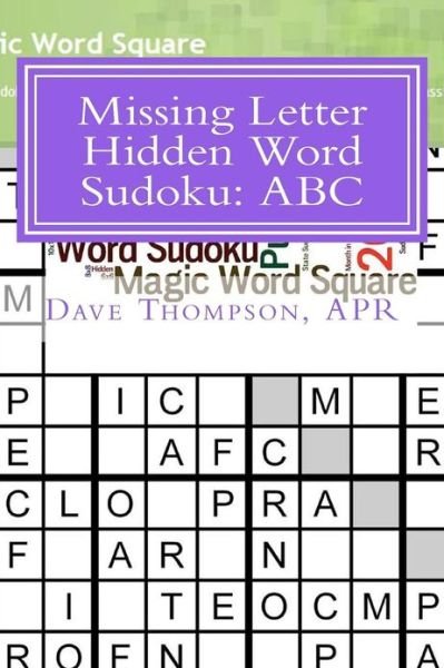 Cover for Dave Thompson · Missing Letter Hidden Word Sudoku: Abc (Paperback Book) (2012)