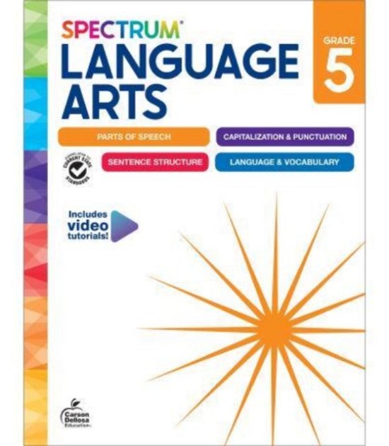Cover for Spectrum · Spectrum Language Arts Workbook Grade 5 (Pocketbok) (2024)