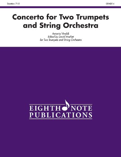 Cover for Antonio Vivaldi · Concerto for Two Trumpets and Strings (Conductor Score &amp; Parts) (Eighth Note Publications) (Paperback Book) [Pck edition] (2013)