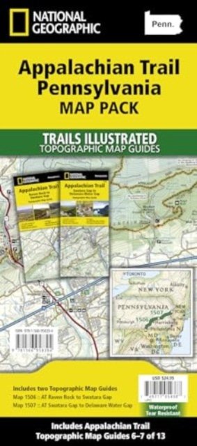 Cover for National Geographic Maps · Appalachian Trail: Pennsylvania [map Pack Bundle] (Landkarten) [2020th edition] (2022)
