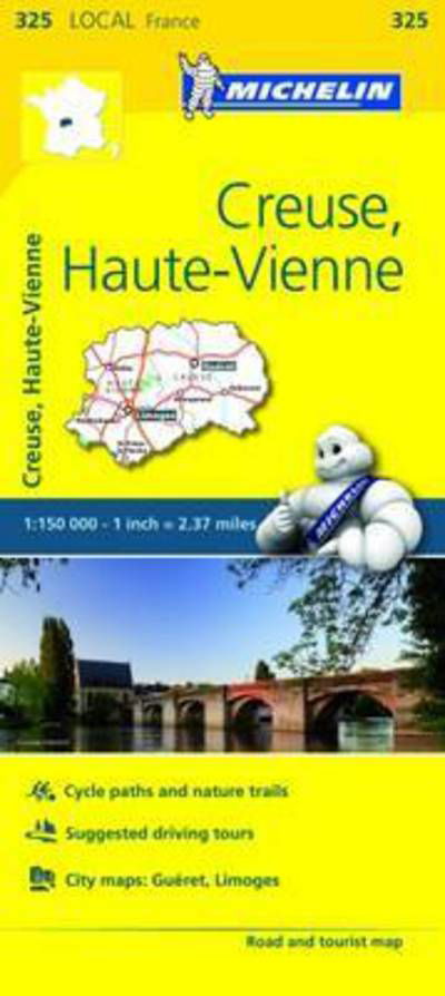 Michelin · Creuse, Haute-Vienne - Michelin Local Map 325: Map (Kort) (2016)