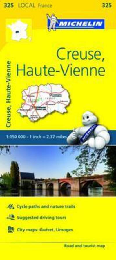 Creuse, Haute-Vienne - Michelin Local Map 325: Map - Michelin - Bøger - Michelin Editions des Voyages - 9782067210394 - 1. april 2016