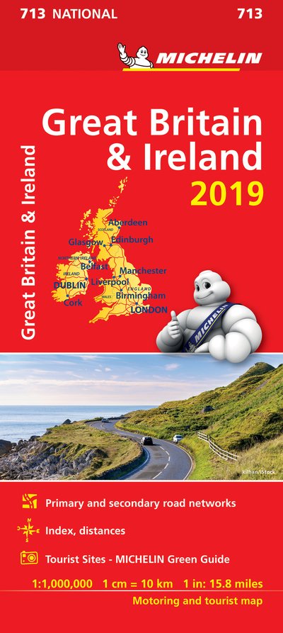 Cover for Michelin · Michelin National Maps: Great Britain &amp; Ireland 2019 (Hardcover bog) (2019)