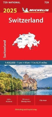 Cover for Michelin · Switzerland 2025 - Michelin National Map 729 (Landkarten) (2025)